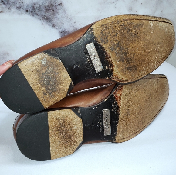 John White brown slip on loafers size 8 to 8.5 US - Picture 7 of 11